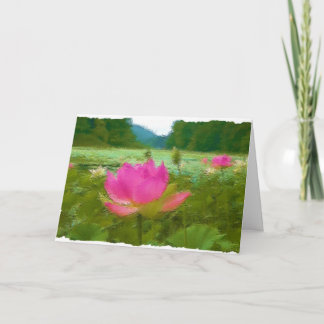 Carte waterlillies