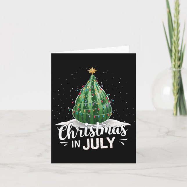 Carte Watermelon Christmas Tree Christmas In July Summer (Devant)