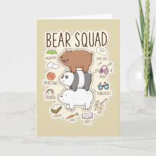 Carte We Bare Bears - Bear Squad Journal Graphic