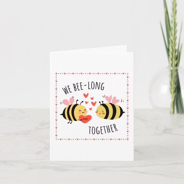 Carte We Bee-long Together Greeting Card (Devant)