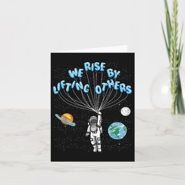 Carte We Rise Motivational Quote - Clic Fit, Short Sleev (Devant)