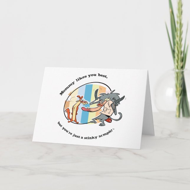 Carte Weasel & Baboon "Mommy Likes You Best" (Devant)