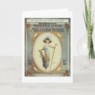 Carte Weber Field Jubilé Vintage Songbook Couverture