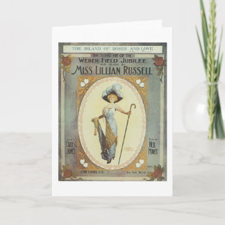 Carte Weber Field Jubilé Vintage Songbook Couverture