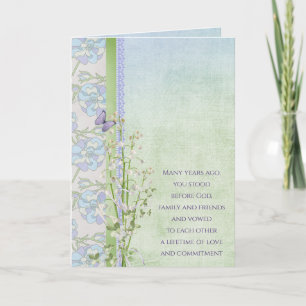 Carte Wedding Anniversary Lily of the Valley bouquet