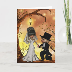 Carte Wedding Congratulations for Halloween Wedding