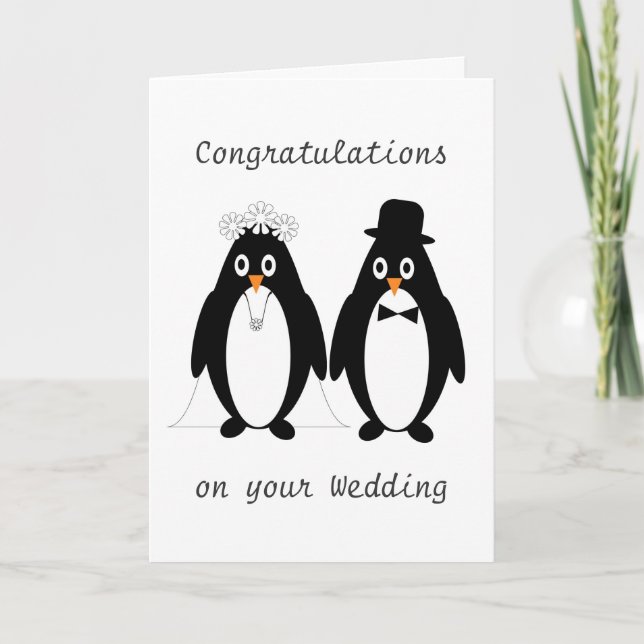 Carte Wedding du Pingouin (Devant)