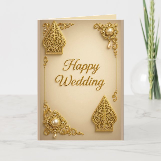 Carte Wedding Greeting cards Eksclusive Wayang Culture  (Devant)