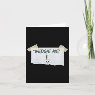 Carte Wedgie Me Drôle À Dire Avec Bande Et Flèche Guidel