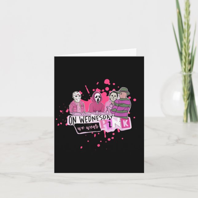 Carte Weds. We Wear Nk Horror Villain Halloween Oct. Sok (Devant)