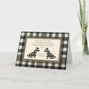 Carte Wee Scottie Robert Burns Anniversaire 1