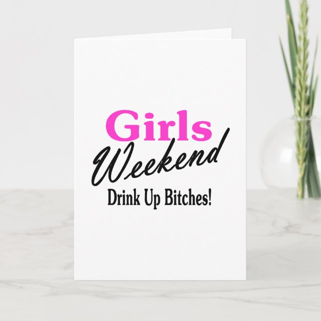 Carte Week-end de filles (Devant)