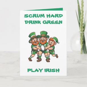 Carte Week-end de la Saint-Patrick et pagaille de jour d