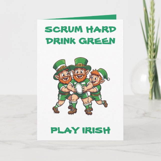 Carte Week-end de la Saint-Patrick et pagaille de jour d (Devant)