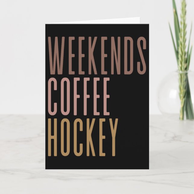Carte Week-ends Café Hockey  (Devant)