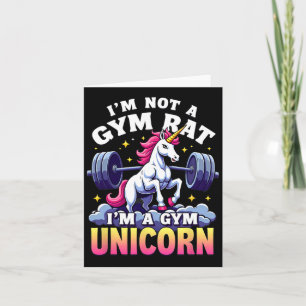 Carte Weightlifing Bodybuilding Je ne suis pas un Gym Ra