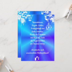 Carte Weihnachtsgedicht Deutsch, Ajouter Votre Texte