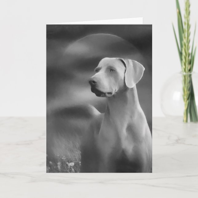 Carte Weimaraner Greeting Card (Devant)
