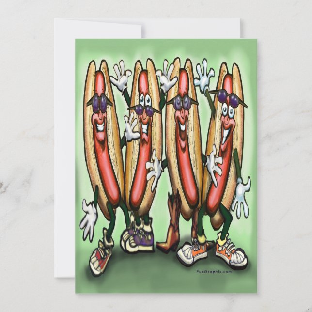 Carte Weiner Party Hauteur (Devant)