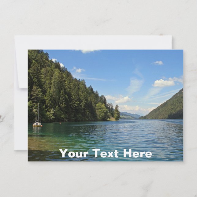 Carte Weissensee, Autriche (Devant)