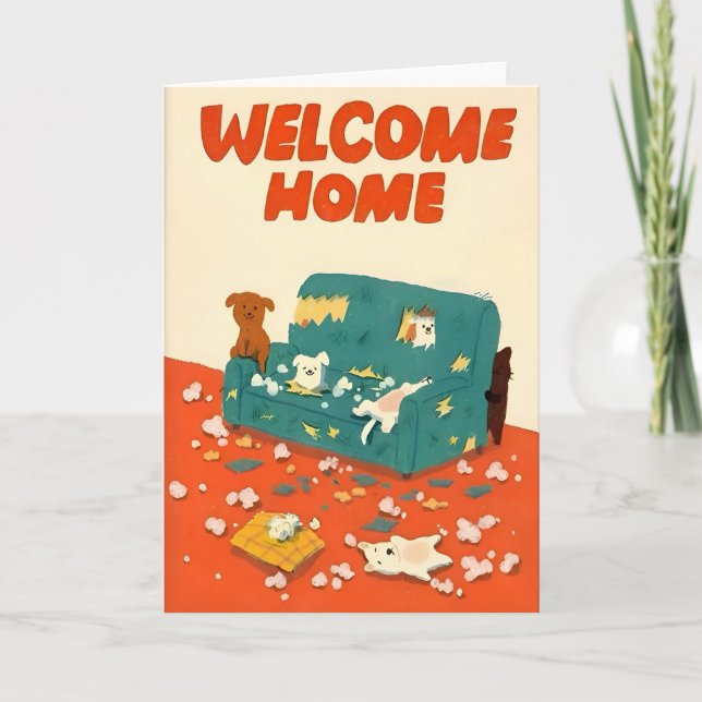 Carte Welcome Home Illustration (Devant)