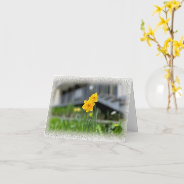 Carte Welcoming yellow flowers (Fleur jaune)