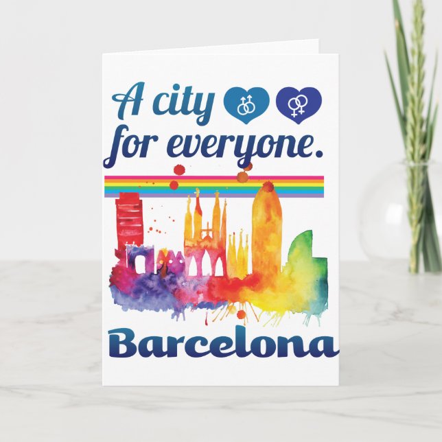 Carte Wellcoda Friendly Barcelone Espagne Ville (Devant)