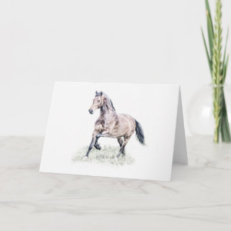 Carte Welsh D Horse Birthday Card