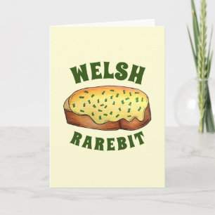 Carte Welsh Rarebit Savoureux Fromage Toast British Food