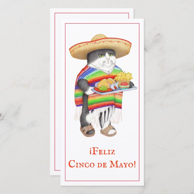 Carte WENDELITO Cinco de Mayo 8x4 (Devant / Derrière)