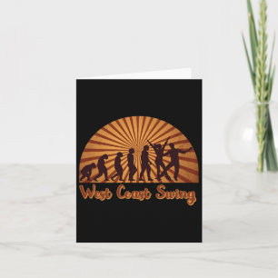 Carte West Coast Swing Dance Party Conception pour danse