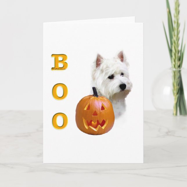 Carte West Highland White Terrier Boo (Devant)