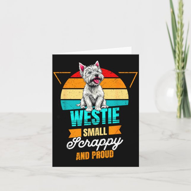 Carte West Highland White Terrier Lover Funny Westie Dog (Devant)