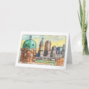 Carte West Side Market Tower - Cleveland Folk Card