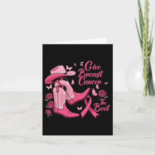Carte Western Cowgirl Donner Le Cancer Du Sein L'Acteur  (Devant)