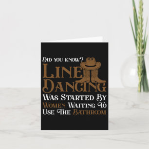 Carte Western Line Dance 5678 Funny Line Dancing