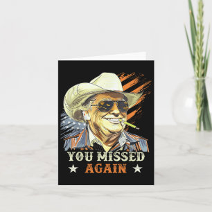 Carte Western Trump Cowboy Vous Avez Encore Manqué Drôle