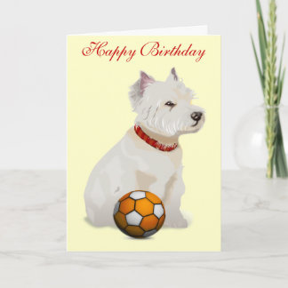 Carte Westie "Anniversaire"