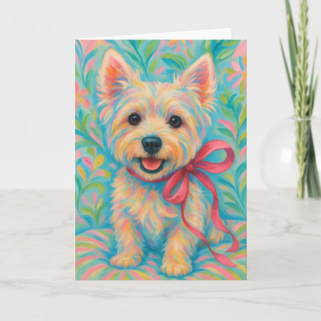 Carte Westie chic (Devant)
