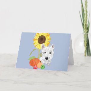 Carte Westie en automne