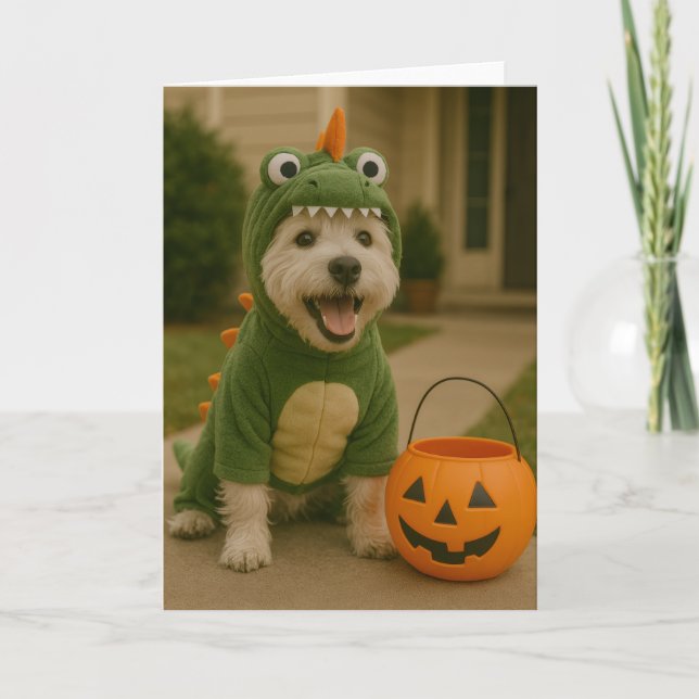Carte Westie Halloween (Devant)