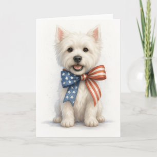Carte Westie patriotique