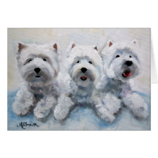 Carte Westie West Highland Terrier Dog