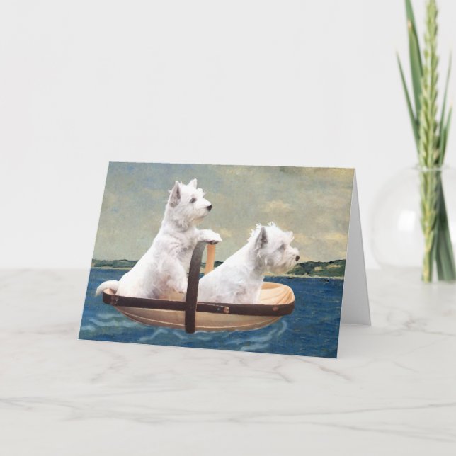 Carte Westies prennent la mer (Devant)