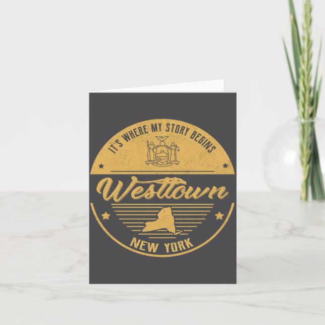 Carte Westtown New York Its Where My Story Begins  (Devant)