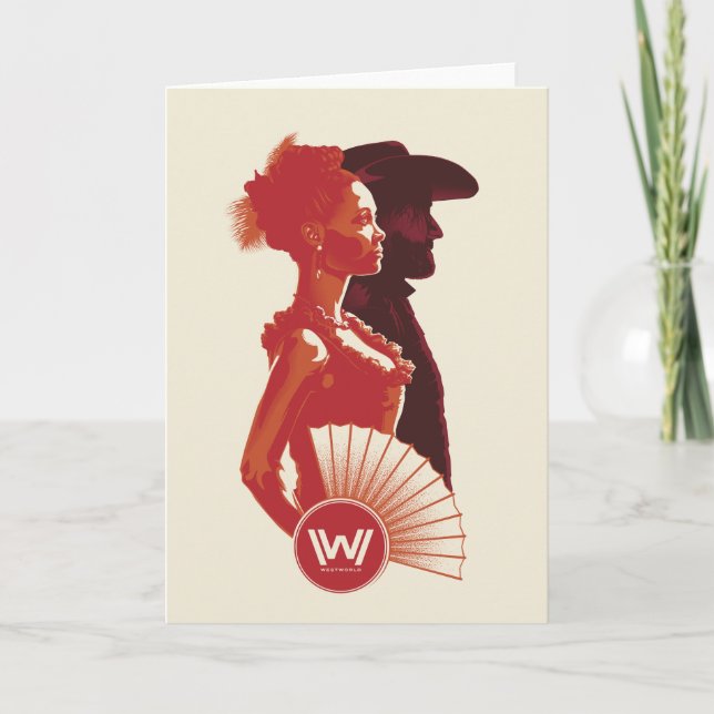 Carte Westworld | Maeve et portrait de pochoir de Hector (Devant)