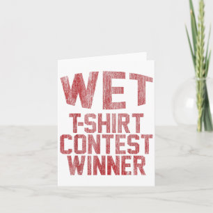 Carte Wet Contest Gagnante Fête Halloween Costume Facile