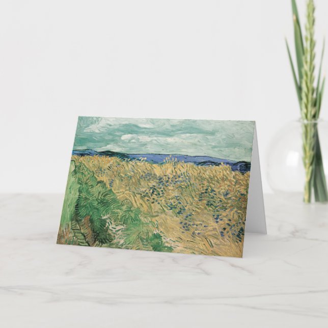 Carte Wheatfield avec Cornflowers | Vincent van Gogh (Devant)