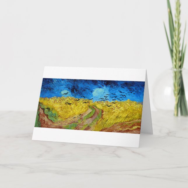 Carte Wheatfield with Crows, Van Gogh (Devant)