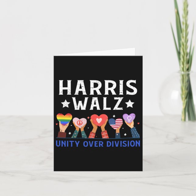 Carte Wheimer 2024 Unity Over Division Harris W 2024 (Devant)